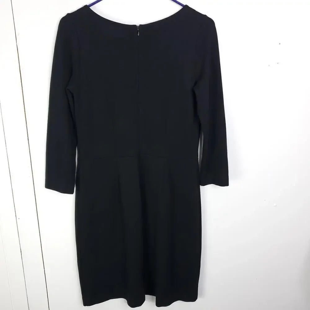 Gap Dress Womens 4 Classic Fit Flare Capsule Little Black Dress LBD Zip Back